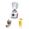 مخلوط کن بوش مدل bosch blender MMB21POR اسموتی ساز 500 وات رنگ سفید و یخ شکن مناسب برای شیکر